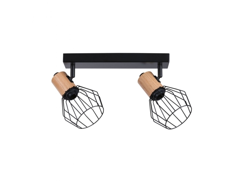 Paulmann Lanka 66767 Seinävalaisin lämmin valkoinen musta, puu (valo)