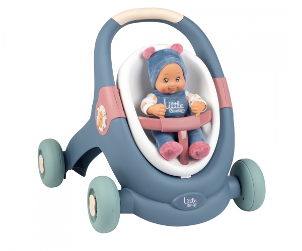 Smoby Dickie Little 3-In-1 Lauflernwagen Mit Pupp, 4 Rad/Räder, Kunststoff, Mehrfarbig