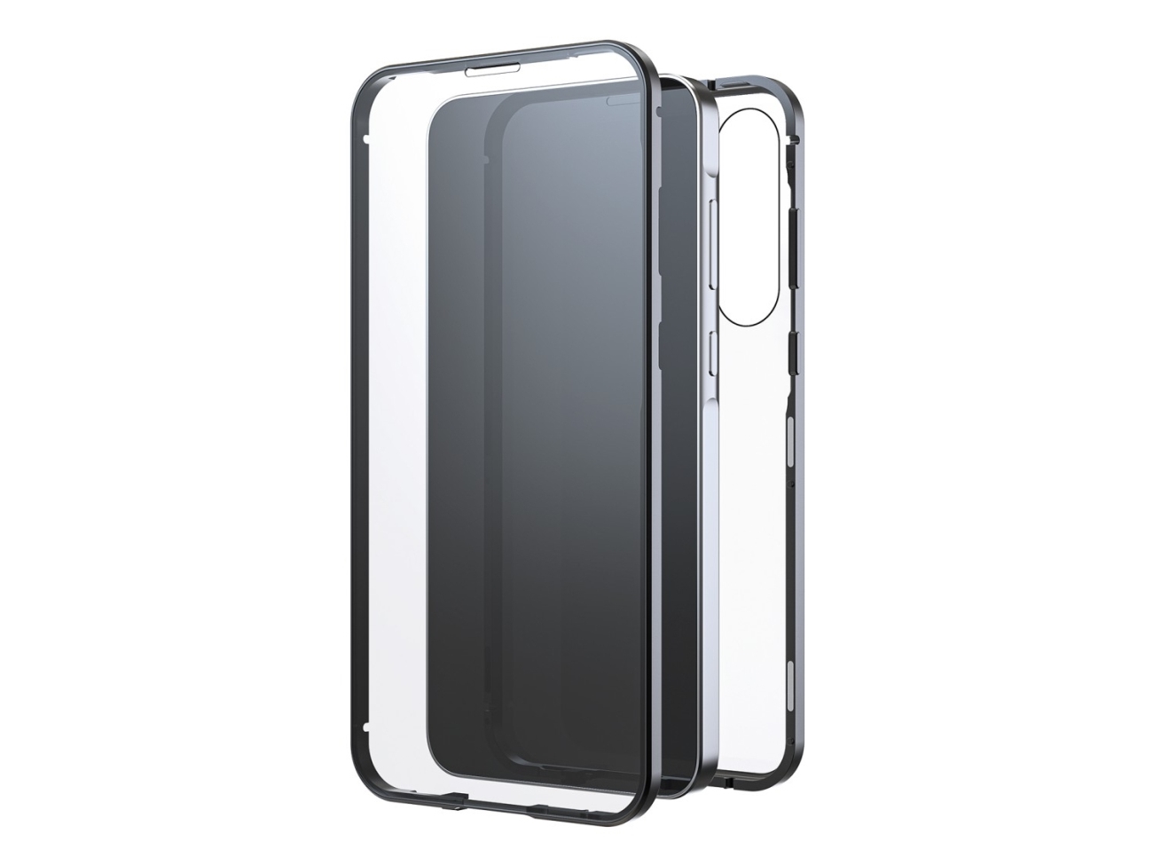 Black Rock 226351, Hylde Etui, Samsung, Galaxy A55, 16,8 Cm (6.6"), Sort, Transparent