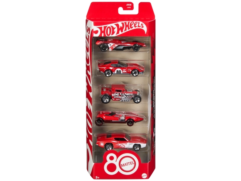 Hot Wheels Basics Mattel 80Th 5 Pack