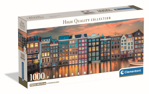 Clementoni Puzzle Panorama Bright Amsterdam 1000 Elemente (39897)