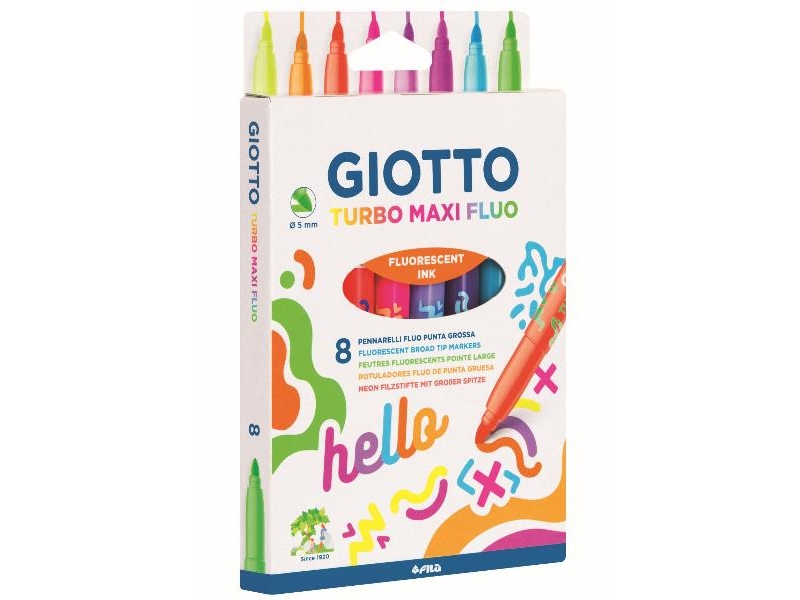 Turbo Maxi Fluo Stifte 8 Farben