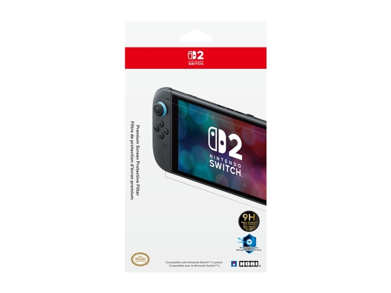 Hori NSX-059E, Skärmskydd, Nintendo Switch 2, Transparent, Blåljusskydd, Reptålig, 9H, Nintendo | Spel - Konsoler tillbehör - Nintendo Switch 2 | GameStuff
