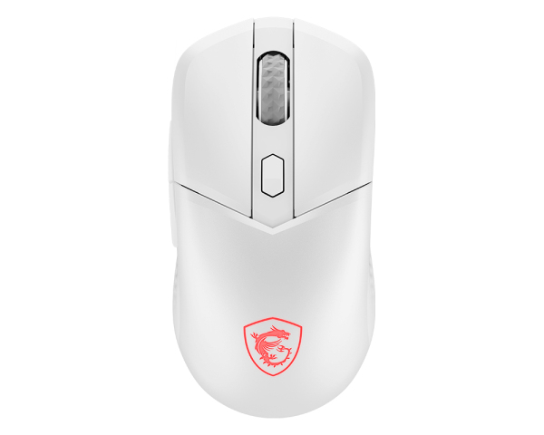 Msi Versa 300 Wireless, Højre Hånd, Optisk, Rf Wireless + Bluetooth + Usb Type-C, 8000 Dpi, Hvid
