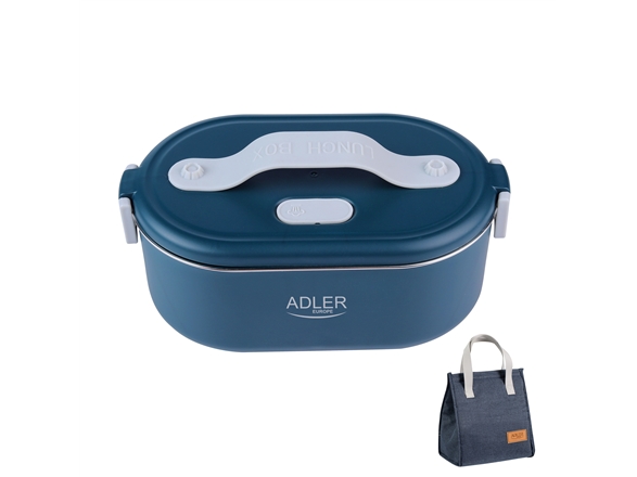 Adler Electric lunch box with thermal bag AD 4522 0.8 L Plastic/Stainless steel Blue Lid included | Köksutrustning - lunch | GameStuff