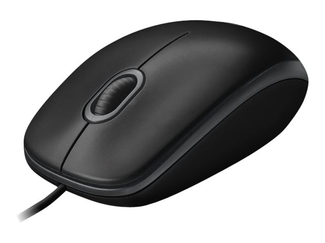 Logitech B100, Beidhändig, Optisch, Usb Typ-A, 800 Dpi, Schwarz