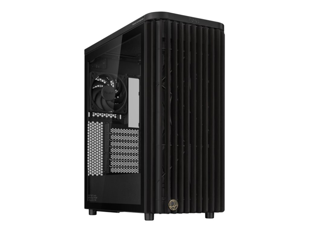 Asus Proart Pa401 Wood Tg Pwm (Black), Tower, Pc, Schwarz, Atx, Gehärtetes Glas, 16 Cm