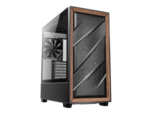 Antec 0-761345-10133-2, Midi Tower, Pc, Schwarz, Holz, Atx, Itx, Micro Atx, Kunststoff, Stahl, Holz, 18 Cm