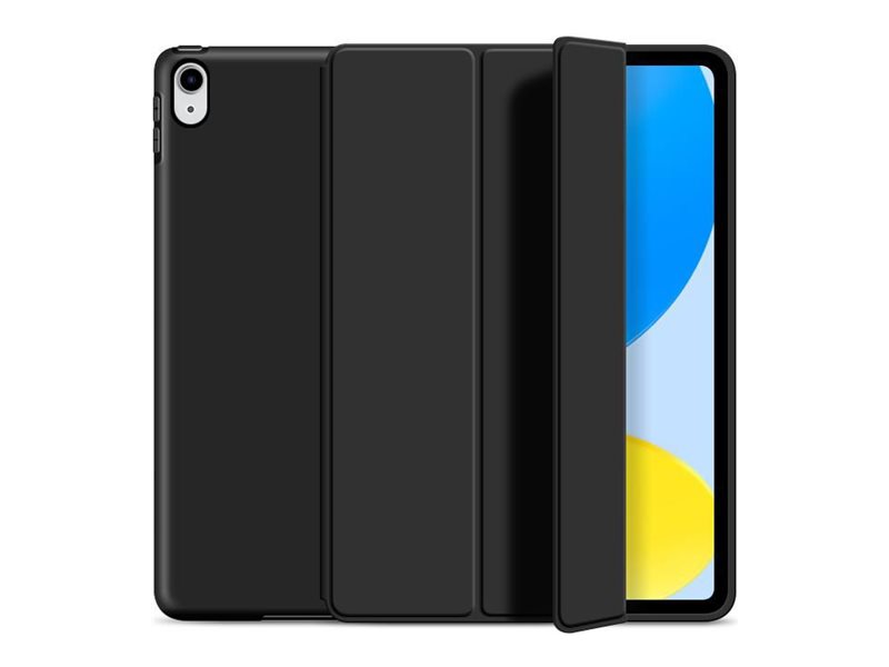 Estuff Denver - Flip Cover Für Tablet - Polyurethan, Weiches Thermoplastisches Polyurethan (Tpu) - Schwarz - Für Apple 10.9-Zoll Ipad (10. Generation