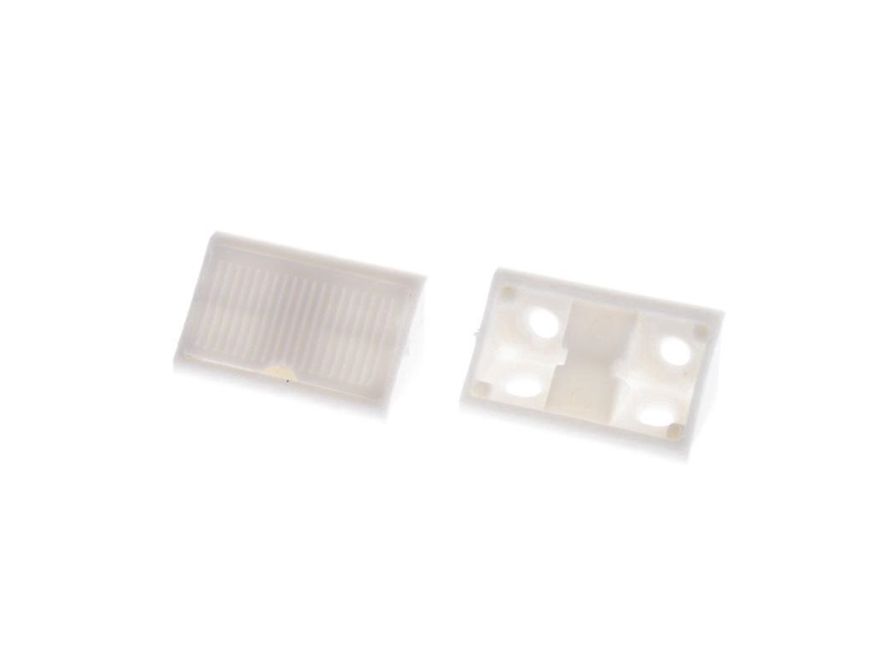 Vinkelbeslag RETAINER CF-9080 20x20 mm hvid