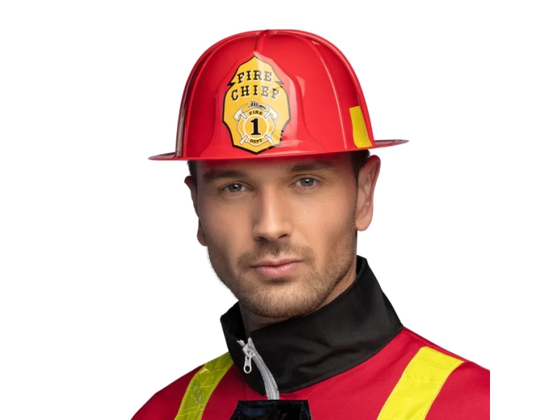 Rød Brandmandshjelm