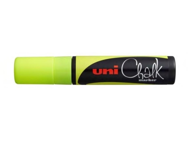 Uni-Ball ChalkGlass Chalk, Gul, Trubbig | Skrivredskap - Märkpennor - Permanent Marker | GameStuff