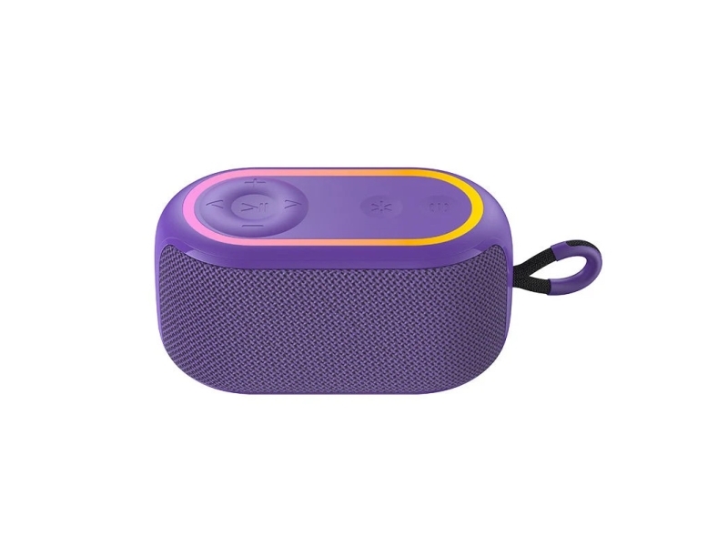 Havit 6939119070953, 6 W, Trådløs, Usb Type-A, Bærbar Mono Højttaler, Lilla, Acrylonitrilbutadienstyren, Stof