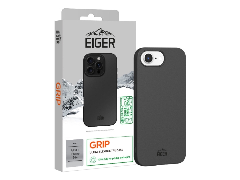 Eiger Egca00724, Cover, Apple, Iphone 16E, 40,8 Cm (16.1"), Schwarz
