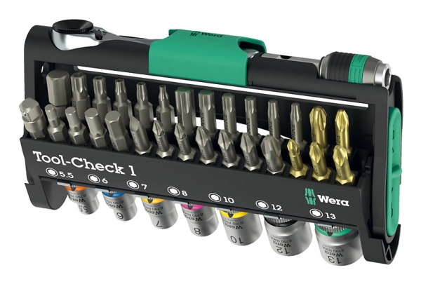 Wera Tool-Check 1, 1 Stück(E), Schwarz, Grün, Edelstahl, Edelstahl, 497 G, 35 Mm, 170 Mm