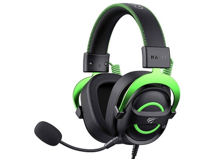 Havit H2002e Gaming-Hovedtelefoner (Sort Og Grøn)
