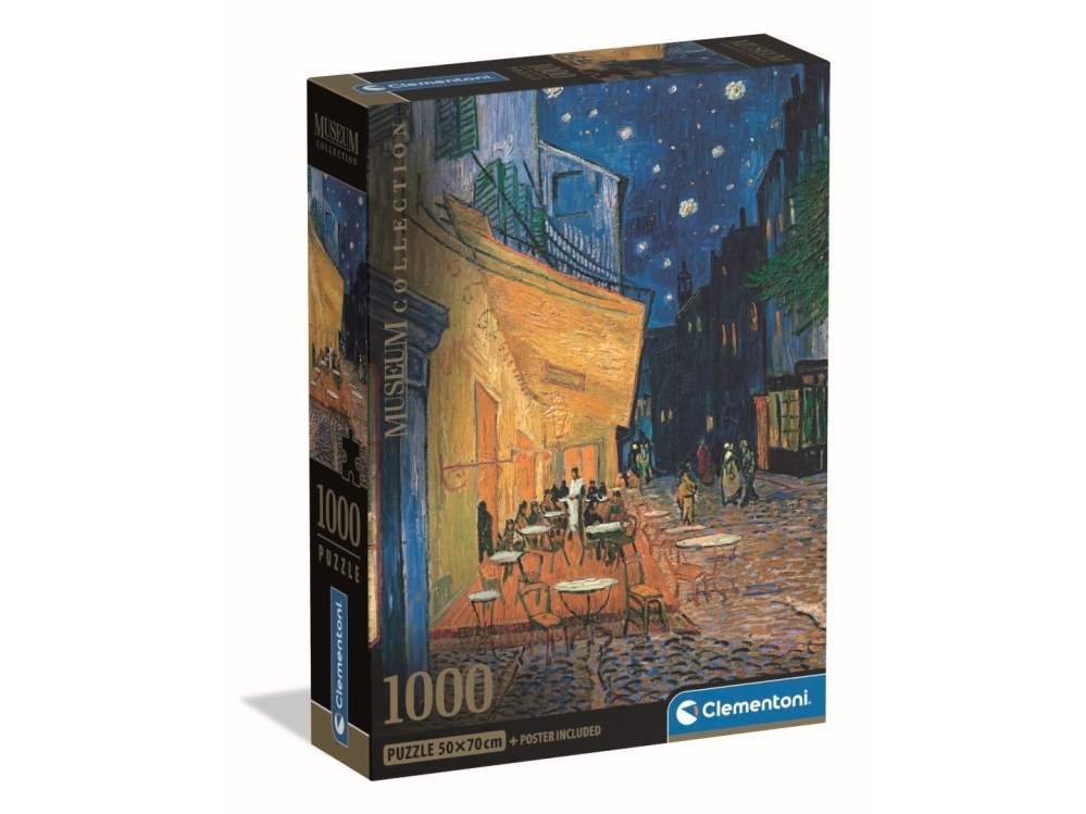 Clementoni Puzzle Kompakt Museum Van Gogh - Esterno Di Caffe 1000 Teile (39969)