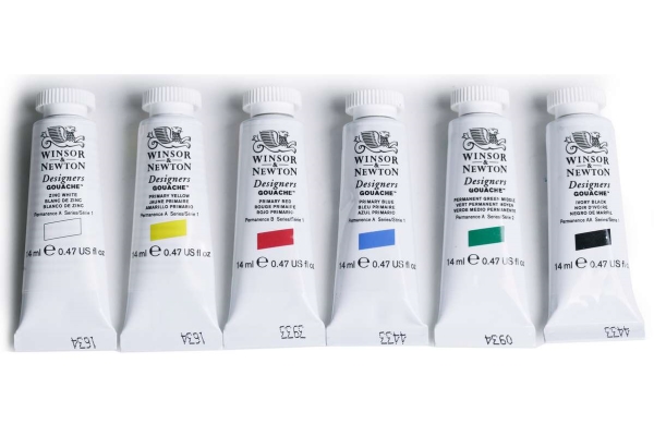Designers Gouache Primary Set 6X14ml Row
