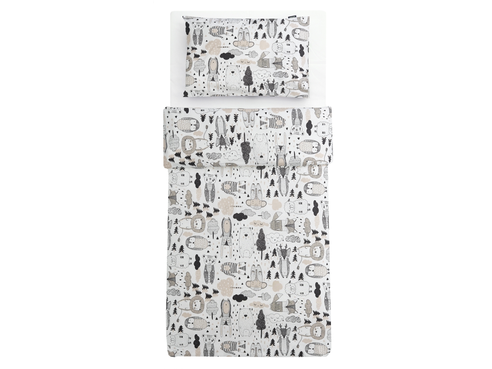 Familon Kaverit Organic Children's Duvet Cover Set, Cocoa