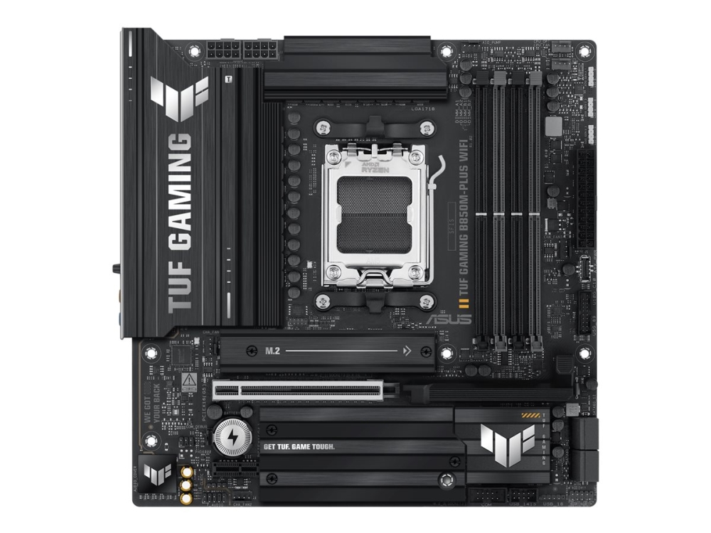 Asus Tuf Gaming B850m-Plus Wifi, Amd, Sockel Am5, Amd Ryzen 7000 Series, Amd Ryzen 8000 Series, Amd Ryzen 9000 Series, Sockel Am5, Ddr5-Sdram, 192 Gb
