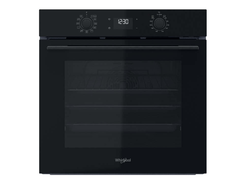 Whirlpool Omk58hu1b, Medium, Elektrischer Ofen, 71 L, 71 L, Lüfterbetrieben, Hydrolytisch
