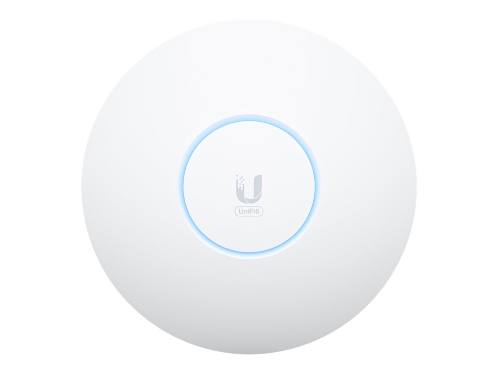 Ubiquiti Unifi U6 - Trådløs Forbindelse - Wi-Fi 6E - 2.4 Ghz, 5 Ghz, 6 Ghz - Væg/Loftsmonterbar