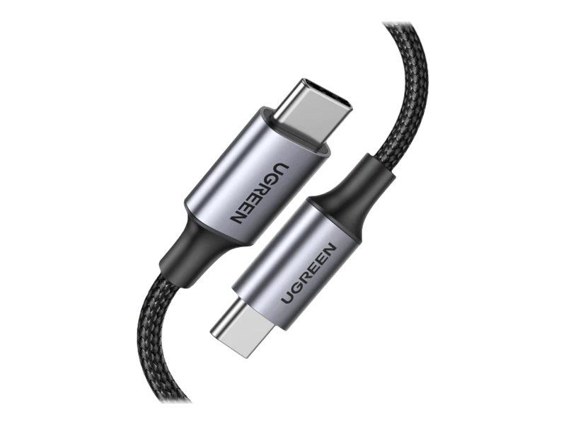 UGREEN US316 Type C to Type C Cable, 100W, 2m (grey)