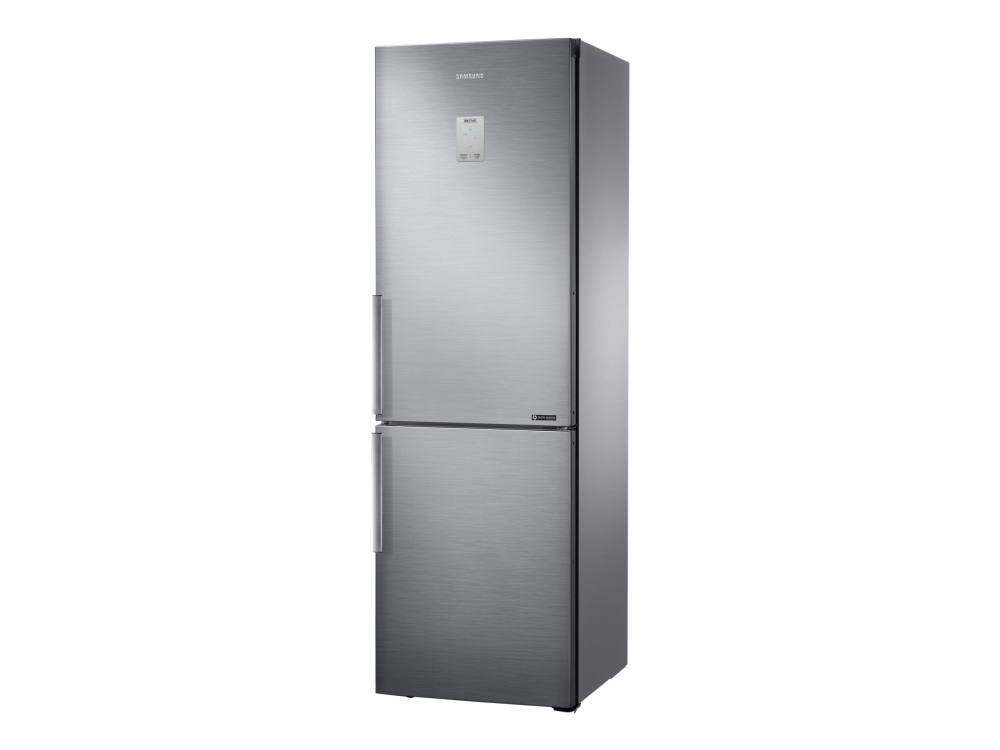 Samsung Serie 3000 RB33J3515S9 - Køleskab/fryser - bund-fryser - bredde: 59.5 cm - dybde: 73.5 cm - højde: 185 cm - 339 liter - Klasse E - raffineret inox