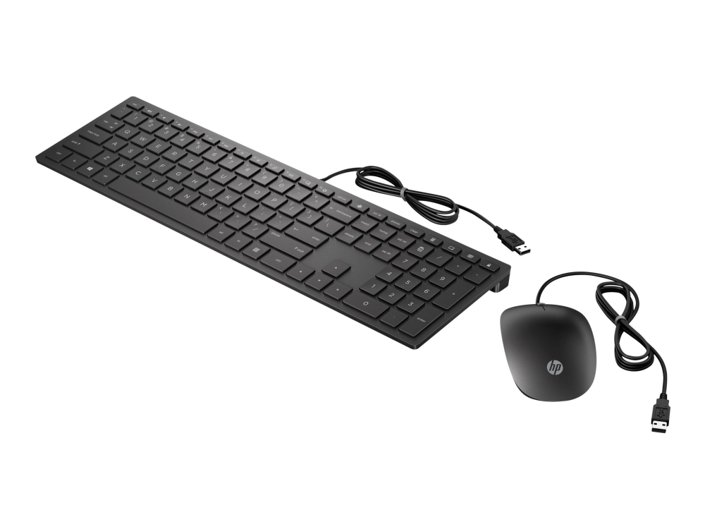 Hp Pavilion 400 - Maus- Und Tastaturset - Usb - Französisch - Tiefschwarz