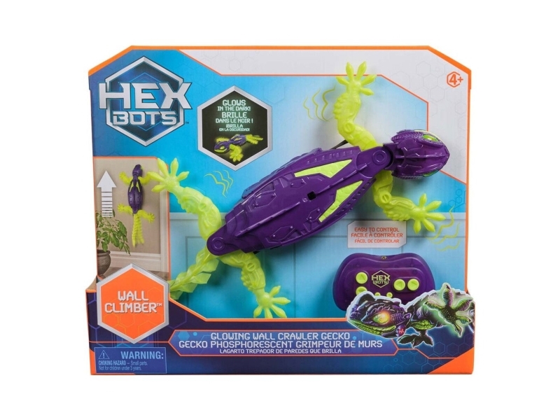 Hex Bots Wall Crawler Gecko Glow in The Dark