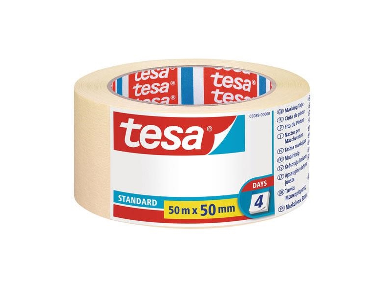 Tesa Nastro In Carta Adesivo 50 Mm X 50 M, Papir, Beige, 50 M, 50 Mm, 1 Stk
