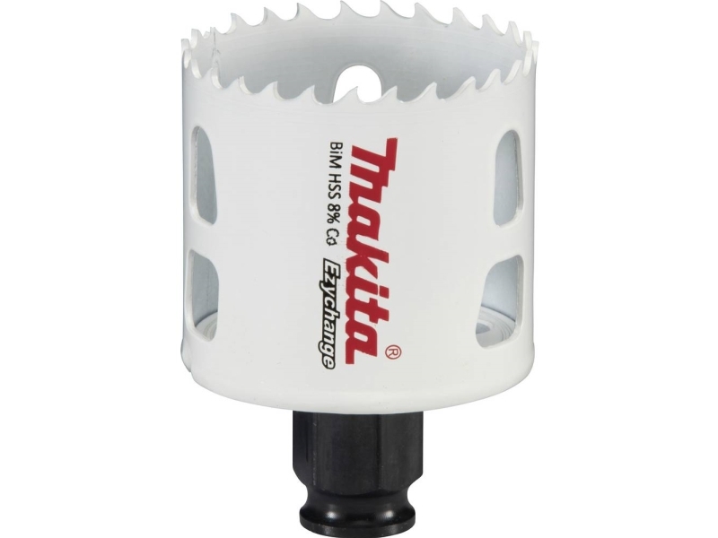 Makita E-03838, Yksi, Pora, Terästä, Alumiini, Muovi, Puu, Ruostumaton teräs, Valkoinen, Kaksoismetalli, 4,4 cm