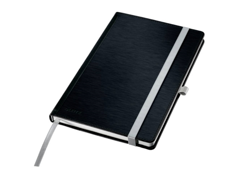 Leitz Style notesbog A5 kvadreret med hardcover Satin sort