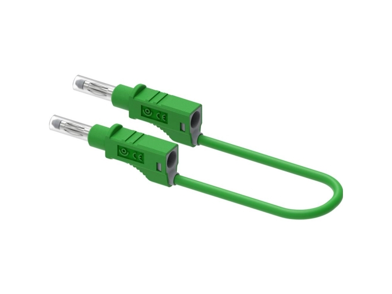 Electro PJP 2211/600V-CD1-25V Prøveledning Bananstik 25 cm Grøn 1 stk
