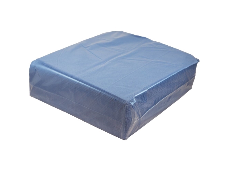 Zahnreinigungstücher, Finess Hygiene, 1-Lagig, 37X38cm, Blau, Tissue