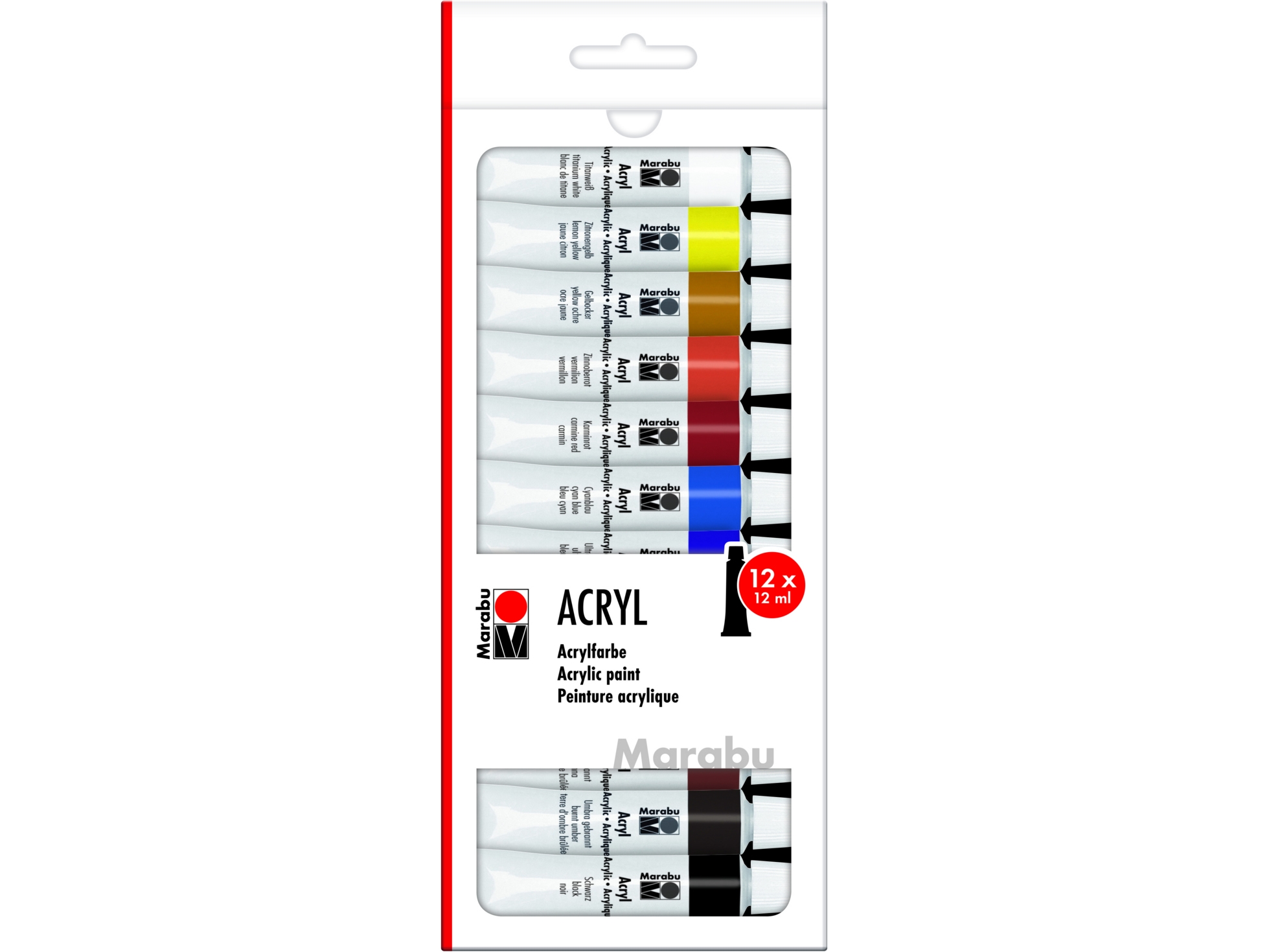 Marabu 1210000000200, 12 Ml, Flere, Rør