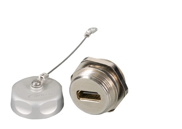 Hdmi2.0 Ip67-Gennemføringskobling, Type A Hun / Type A Hun (Ip67dfkhdmifl)