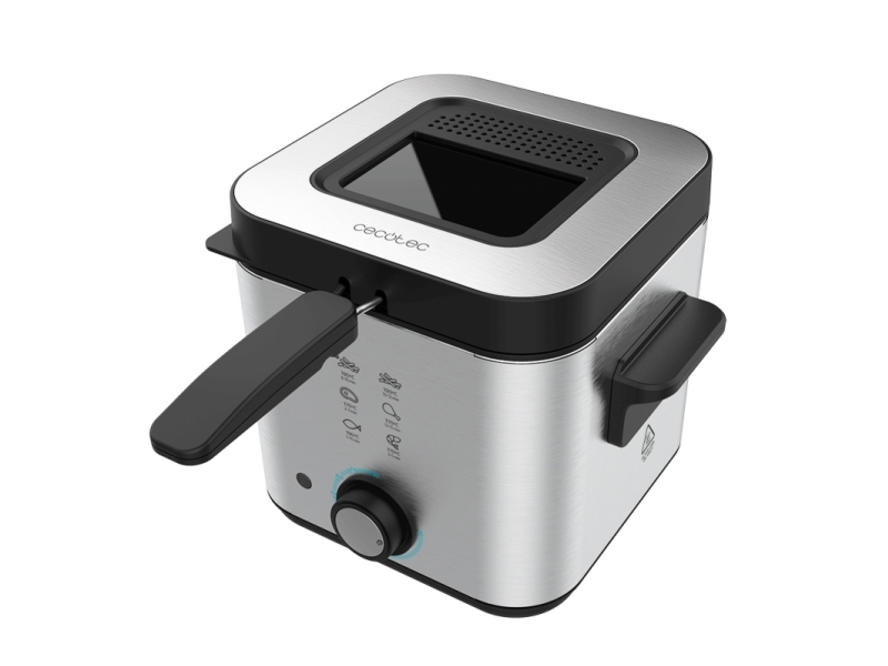 Cecotec CleanFry Infinity 1500, Fritös, 1,5 l, 190 ° C, Single, Rostfritt stål, Knappar | Köksapparater - Köksmaskiner - Fritös | GameStuff