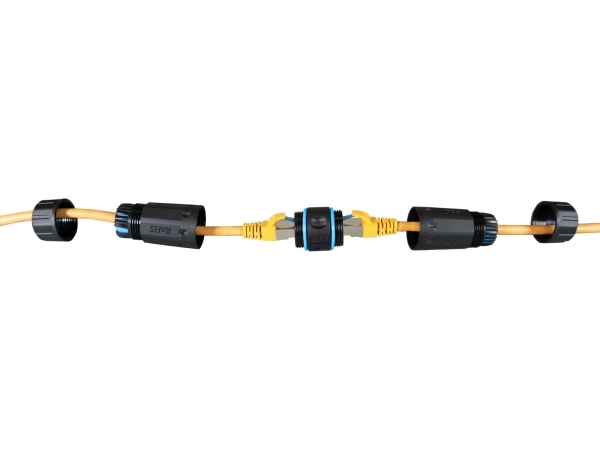 Rj45 Cat.6 Ip68 Durchführungskupplung Buchse/Buchse Verbindungsmuffe Anzahl Spleißkassetten: 4 (Spleißkassetten Bitte Separat Bestellen) Anzahl Splei