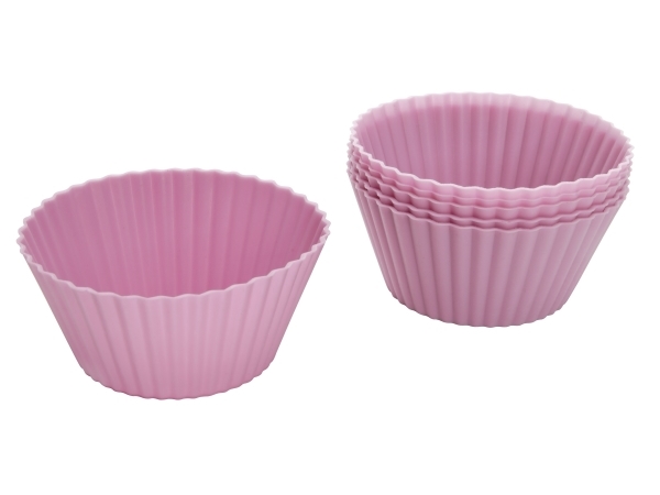 Zenker 43928, Cupcake-/muffinsformar, Rund, Räfflad yta, 230 ° C, Gräddfärgad, Rosa, Silikon | Köksutrustning - Bakartiklar - Silicon Bakformar | GameStuff