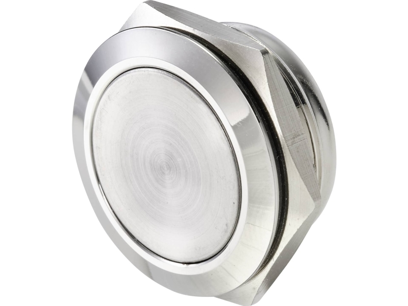 Conrad Trykafbryder 16 V 0,05 A 1 X Off/On Kontaktelement O H 16 Mm 14,3 Ip65, Rustfrit Stål, Rustfrit Stål, 16 V, 0,05 A, 13,7 Mm, 13,7 Mm
