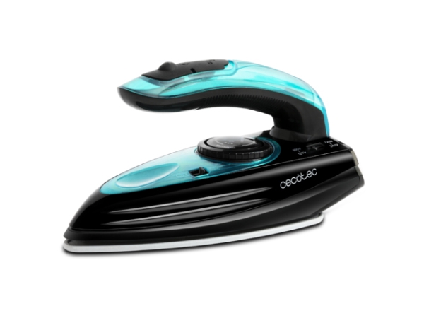 Cecotec Goforce 8000 Folding Titanium, Tør & Dampstrygejern, Titanium Strygesål, 1,9 M, 53 G/Min, Sort, Blå, 15 G/Min
