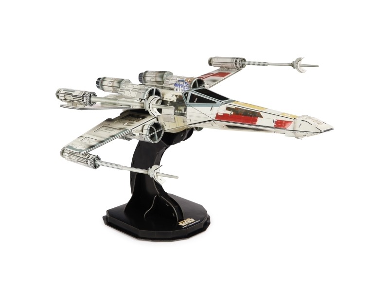 4D Build - Star Wars T-65 X-Wing Starfighter - Detailreicher 3D-Modellbausatz Aus Hochwertigem Karton, 160 Teile, Für Star Wars Fans Ab 12 Jahren, 16