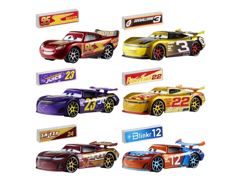 Disney Pixar Cars Disney Und Pixar Cars Nascar Die-Cast-Fahrzeuge, Spielzeugautos Aus Metall Im Maßstab 1:55 ((Stile Können Abweichen), Rennauto, 3 J