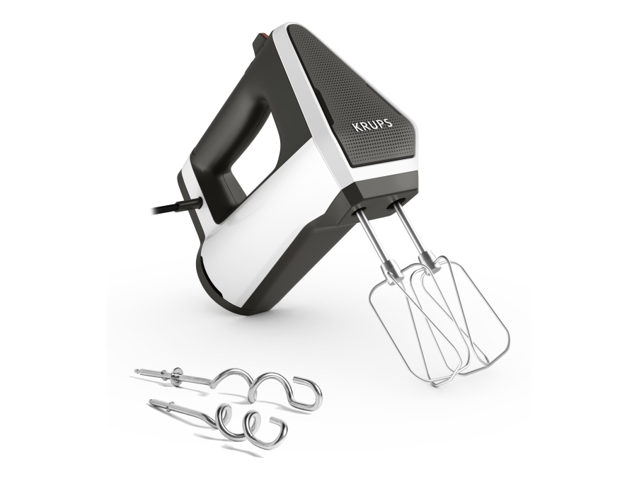 Krups 3Mix 6000, Handmixer, Grau, Weiß, Mixen, Edelstahl, 600 W, 124 Mm