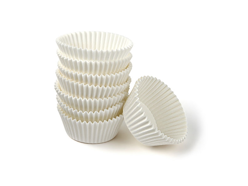 Zenker 4008033434362, Cupcake/muffin kopper, Rund, Rillet overflade, 220 °C, Hvid, Papir