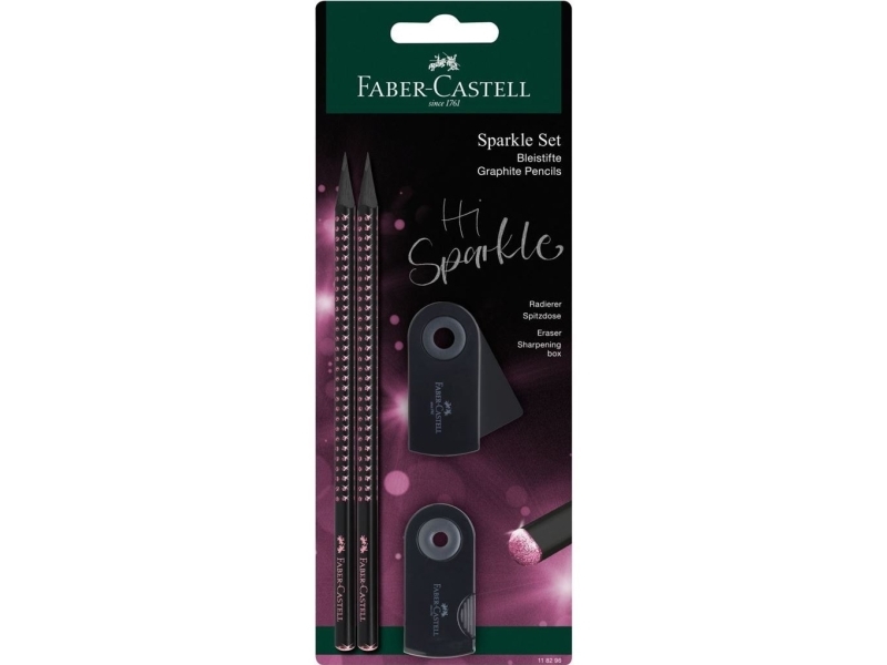 Faber-Castell 118296, B, Svart, Rosa, Låda, 2 styck, Tyskland, PVC | Böcker - Övriga böcker | GameStuff