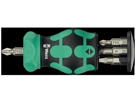 Wera Kraftform Kompakt Stubby Magazine Ra 4, 60 Mm, 115 Mm, 40 Mm, 180 G, 6 Stk