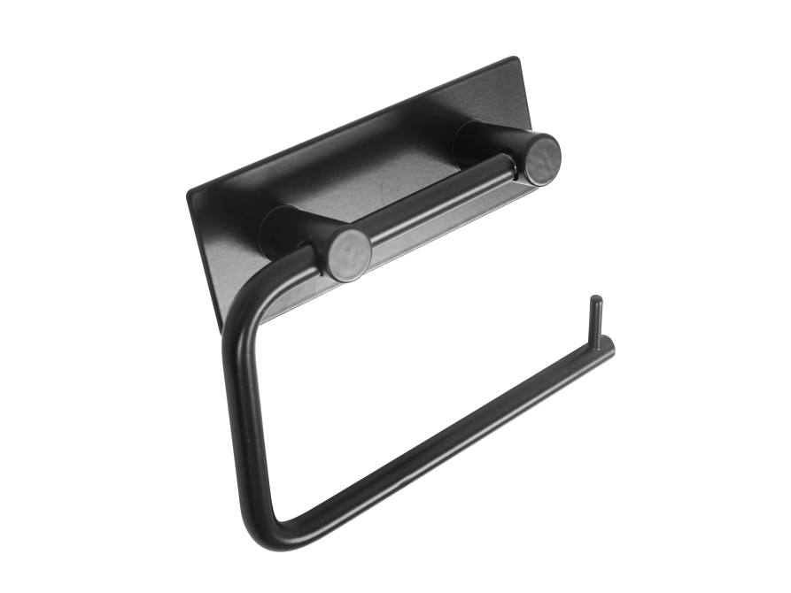 Home&gt it® självhäftande toalettpappershållare 15,5 x 10,5 x 3 cm matt svart | VVS Artiklar - Badrum - Badrum tillbehör | GameStuff