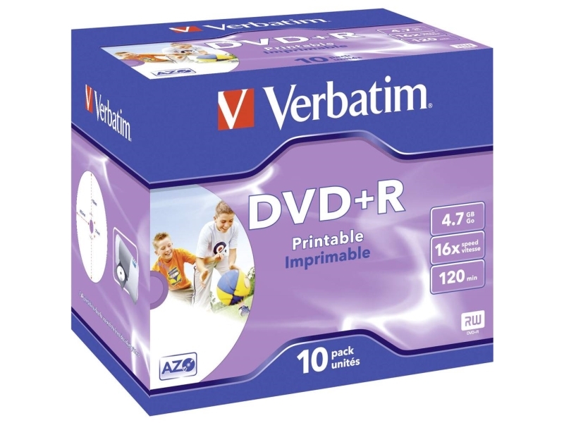Verbatim 43508 Uindspillet Dvd 4,7 Gb Dvd+R 10 Stk